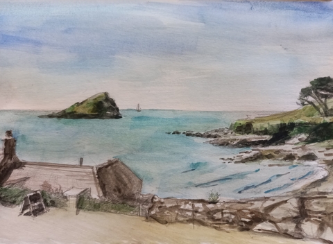 Sketch of Wembury Bay